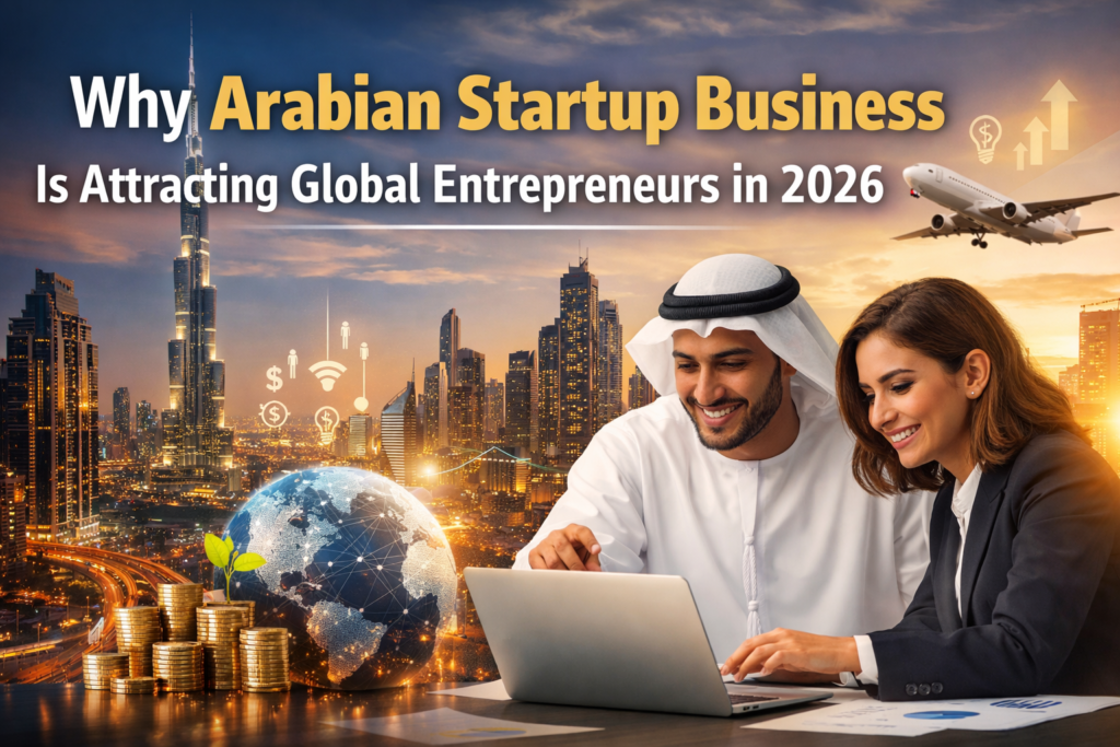 Discover why the Arabian startup business is becoming a global hotspot. Learn about funding, government support, easy setup, and startup opportunities in the Middle East.